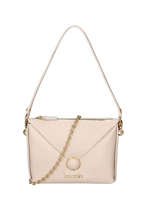 NAOMI Borsa a spalla in pelle beige - Borse Donna