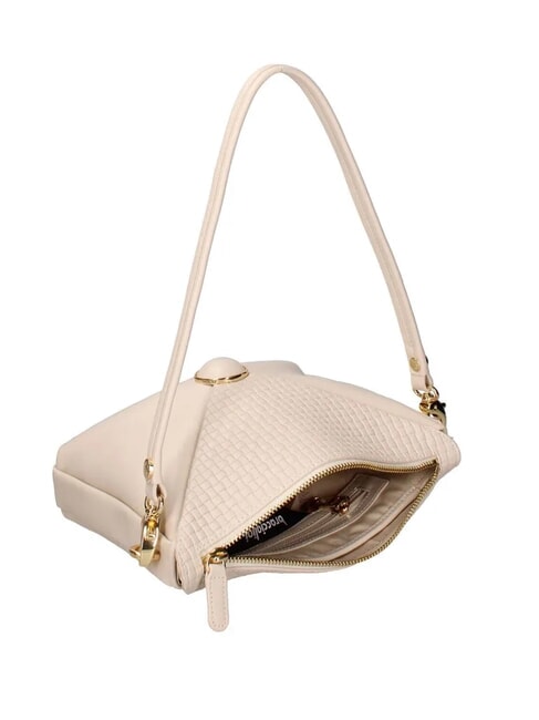 NAOMI Borsa a spalla in pelle beige - Borse Donna
