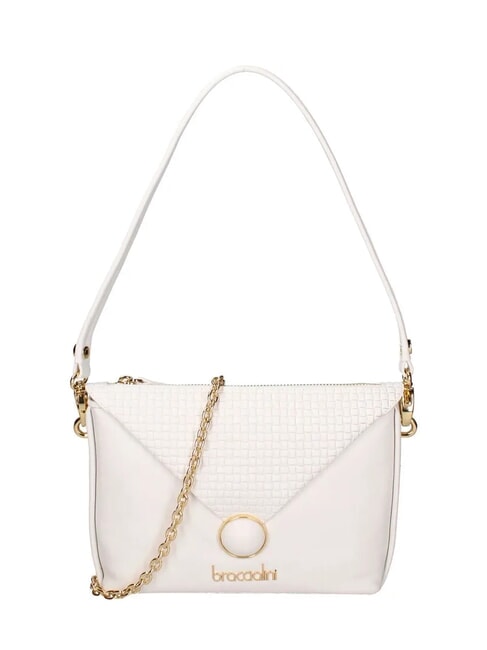 NAOMI Borsa a spalla in pelle bianco - Borse Donna