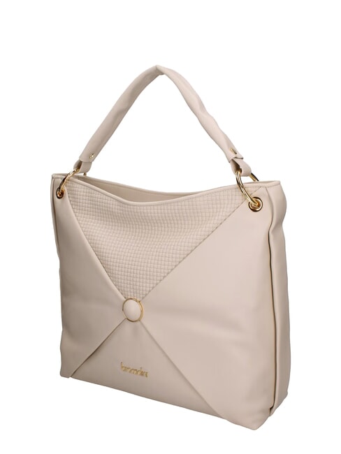NAOMI Borsa hobo a spalla in pelle beige - Borse Donna