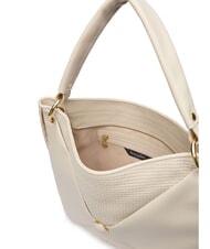 BRACCIALINI NAOMI Borsa hobo a spalla in pelle beige - Borse Donna - 3