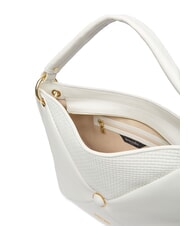 BRACCIALINI NAOMI Borsa hobo a spalla in pelle bianco - Borse Donna - 3