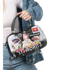 BRACCIALINI CARTOLINE Borsa a bauletto con tracolla multi - Borse Donna - 6