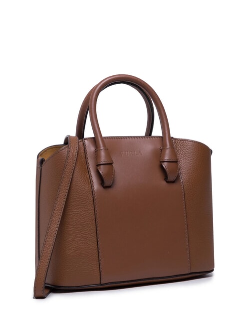 MIASTELLA Borsa tote stampa Roma cognac - Borse Donna