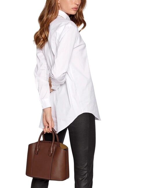 MIASTELLA Borsa tote stampa Roma cognac - Borse Donna
