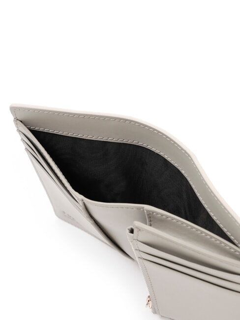 SOFIA GRAINY Portafoglio medio in pelle di vitello perla e+marmo c+talco h - Portafogli Donna