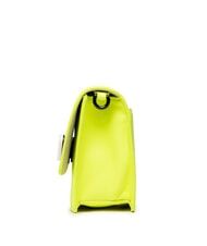 FURLA 1927 SOFT Borsa mini a tracolla in pelle nappa giallo fluorescente+nero - Borse Donna - 3
