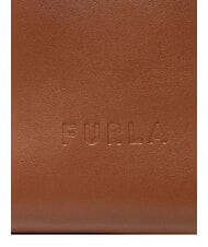 FURLA MIASTELLA Borsa a mano piccola in pelle cognac - Borse Donna - 3