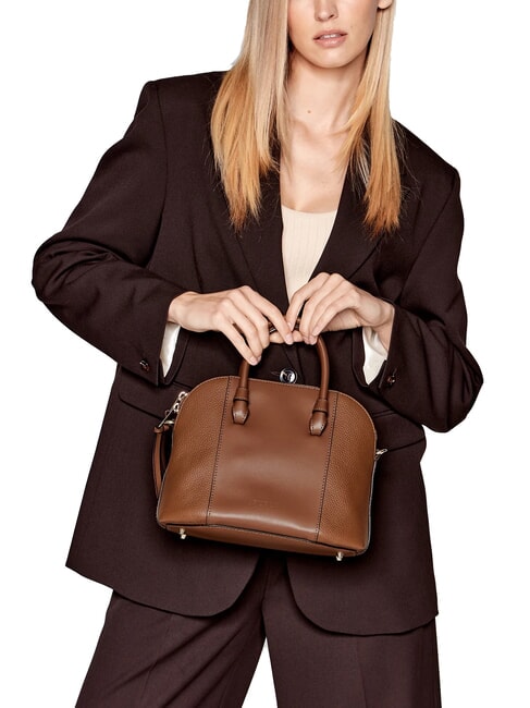 MIASTELLA Borsa a mano piccola in pelle cognac - Borse Donna