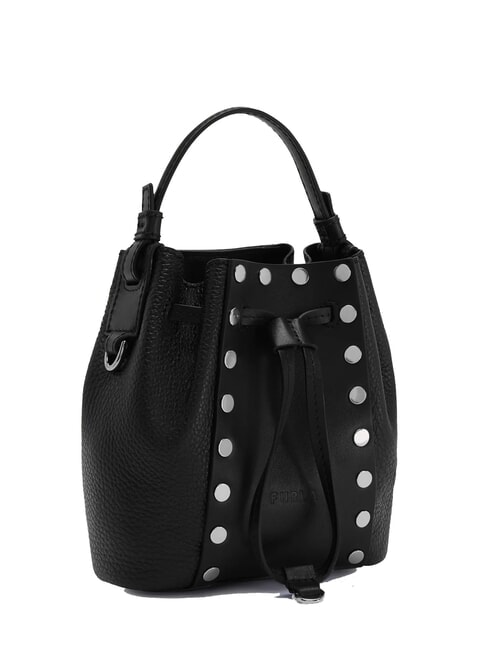 MIASTELLA Borsa secchiello mini pelle vitello Nero - Borse Donna