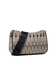 FURLA MOON Borsa mini in tessuto jacquard toni deserto+nero - Borse Donna - 2