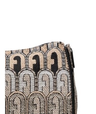 FURLA MOON Borsa mini in tessuto jacquard toni deserto+nero - Borse Donna - 4