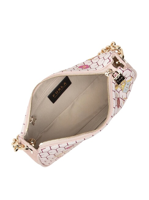 MOON Borsa piccola a spalla in pelle toni bon bon - Borse Donna