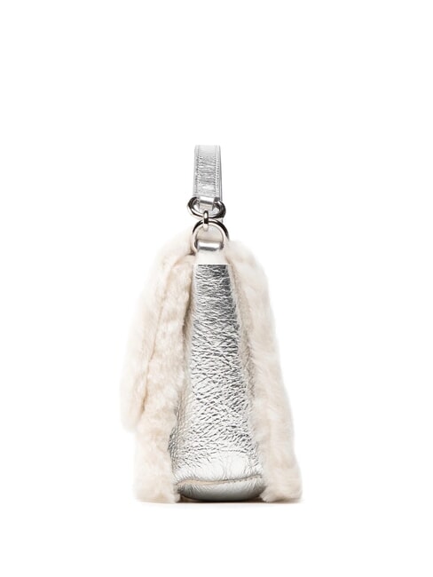 1927 SOFT Borsa a mano mini con tracolla white cotton+color silver+nero - Borse Donna