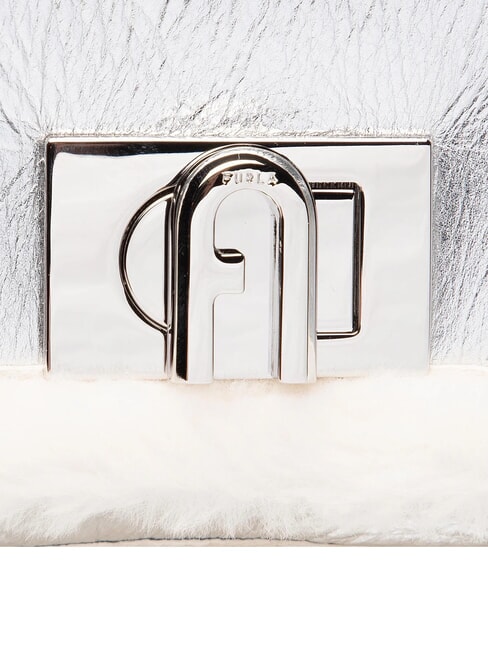 1927 SOFT Borsa a mano mini con tracolla white cotton+color silver+nero - Borse Donna