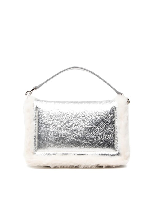 1927 SOFT Borsa a mano mini con tracolla white cotton+color silver+nero - Borse Donna