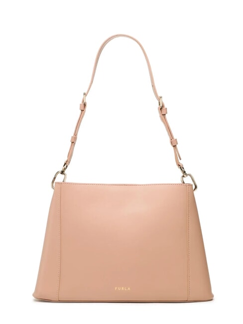 FLEUR Borsa a spalla in pelle con tracolla cameo - Borse Donna