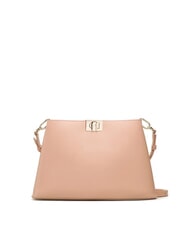 FURLA FLEUR Borsa a spalla in pelle con tracolla cameo - Borse Donna - 3