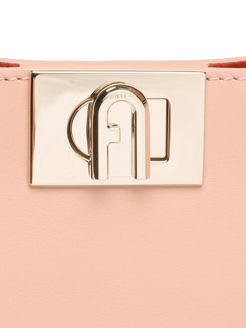 FLEUR Borsa a spalla in pelle con tracolla cameo - Borse Donna