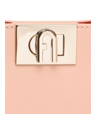 FURLA FLEUR Borsa a spalla in pelle con tracolla cameo - Borse Donna - 5