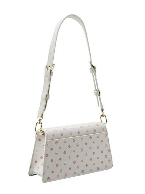 ZOE Borsa a spalla in pelle stampata toni marshmallow - Borse Donna