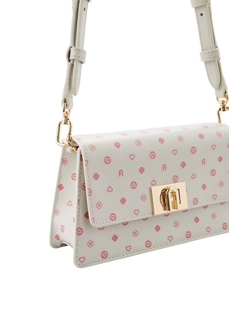 ZOE Borsa a spalla in pelle stampata toni marshmallow - Borse Donna
