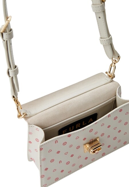 ZOE Borsa a spalla in pelle stampata toni marshmallow - Borse Donna