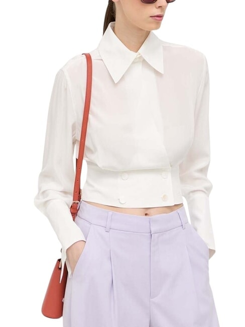 FLEUR Borsa in pelle vitello a tracolla cannella - Borse Donna