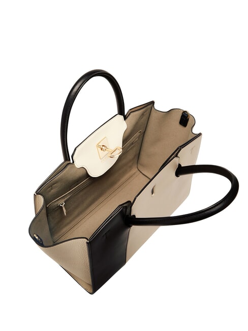 GENESI Borsa a mano in pelle con tracolla fullmoon+nero - Borse Donna