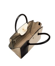 FURLA GENESI Borsa a mano in pelle con tracolla fullmoon+nero - Borse Donna - 3