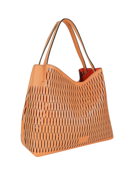 PRIMULA Borsa trasforata a spalla in pelle sunset - Borse Donna