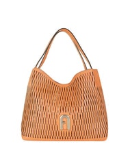 FURLA PRIMULA Borsa trasforata a spalla in pelle sunset - Borse Donna - 3