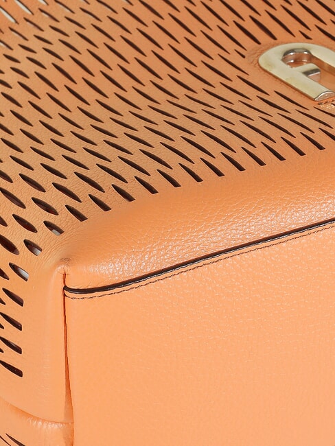 PRIMULA Borsa trasforata a spalla in pelle sunset - Borse Donna