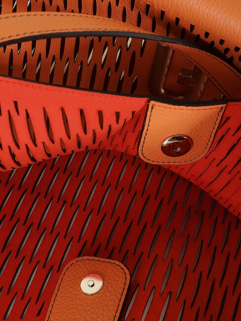 PRIMULA Borsa trasforata a spalla in pelle sunset - Borse Donna