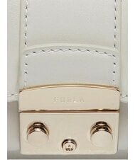 FURLA METROPOLIS Mini bag in pelle a tracolla marshmallow - Borse Donna - 4