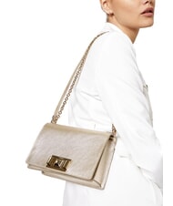 FURLA MIMI" Borsa convertible a spalla color platino - Borse Donna - 5