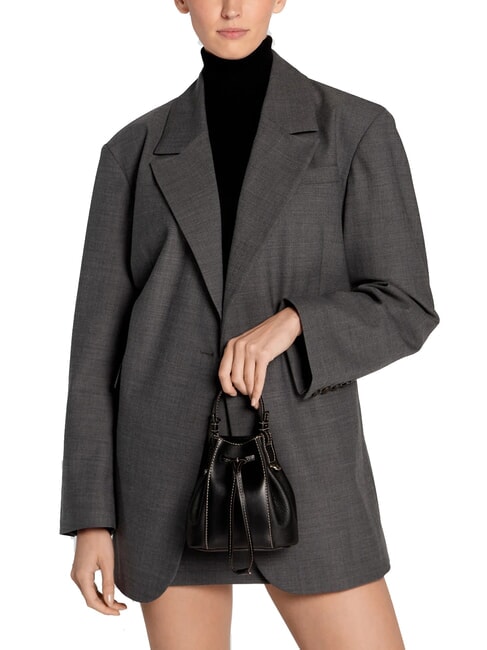 MIASTELLA Mini Secchiello a mano, con tracolla Nero - Borse Donna