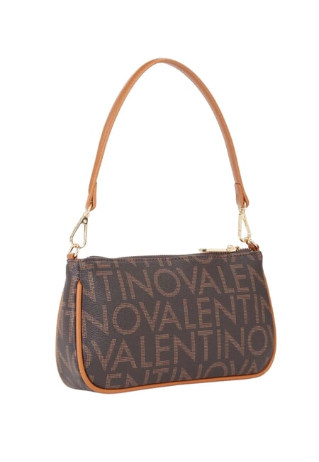 REGINA RE Borsa sottobraccio stampa logo all over moro/naturale - Borse Donna