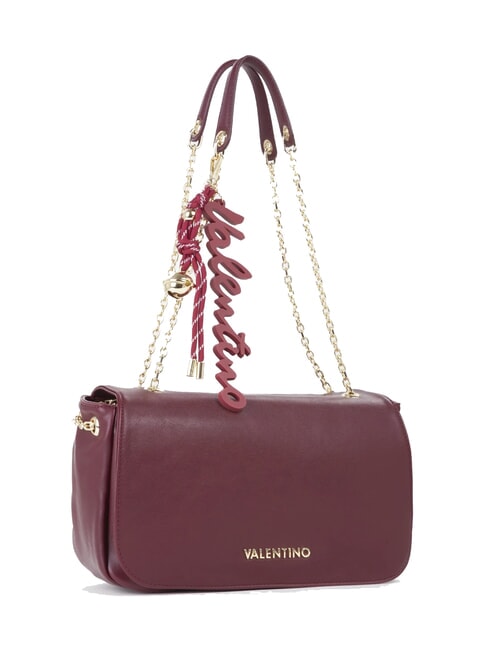 WINTER RE Borsa a spalla convertible con charms bordeaux - Borse Donna