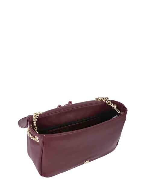 WINTER RE Borsa a spalla convertible con charms bordeaux - Borse Donna