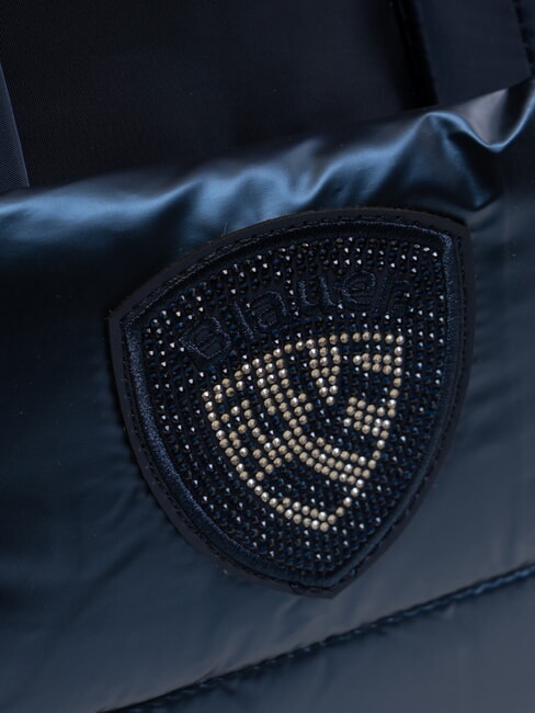 PADDED NYLON Borsa tote media con tracolla BLU NAVY - Borse Donna