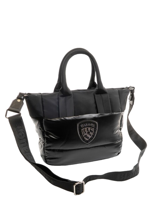 PADDED NYLON Borsa tote media con tracolla NERO - Borse Donna