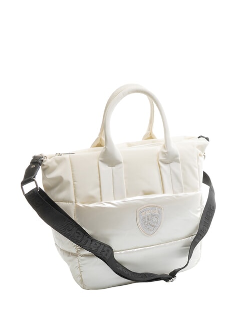 PADDED NYLON Borsa tote grande con tracolla white - Borse Donna
