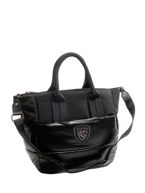 PADDED NYLON Borsa tote grande con tracolla NERO - Borse Donna
