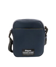 BLAUER RUBBER Borsello piccolo gommato BLU NAVY - Tracolle Uomo - 4