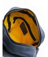 BLAUER RUBBER Borsello piccolo gommato BLU NAVY - Tracolle Uomo - 5