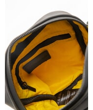 BLAUER RUBBER Borsello piccolo gommato NERO - Tracolle Uomo - 5