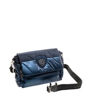 BLAUER PADDED NYLON Borsa fluffy a tracolla logo strass BLU NAVY - Borse Donna - 2
