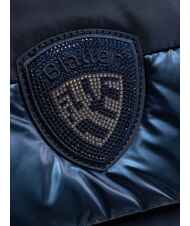 BLAUER PADDED NYLON Borsa fluffy a tracolla logo strass BLU NAVY - Borse Donna - 3