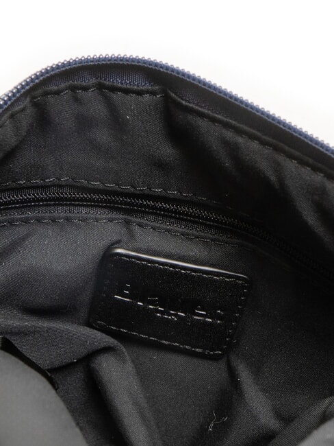 PADDED NYLON Borsa fluffy a tracolla logo strass BLU NAVY - Borse Donna